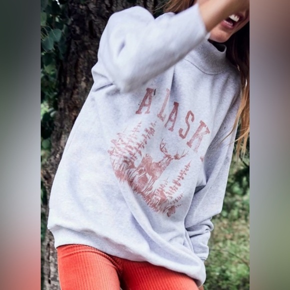 Aerie The Sweat Everyday Cozy Mock Neck Sweatshirt - Picture 3 of 4